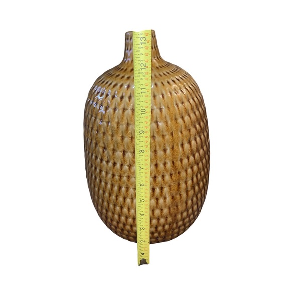 Ceramic Tan/Brown Vase - Picture 2 of 4